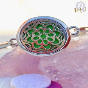 Pulsera difusor de esencias Aro calado de flor
